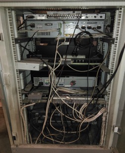 A typical PA Rack which is life expired and will be replaced during the framework
