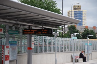 DLR Platform Canopy fitted out with communications equipment