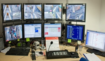 One of the control rooms at Stratford Regional Station