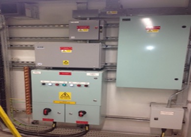 Installation of new electrical control panel and distribution equipment